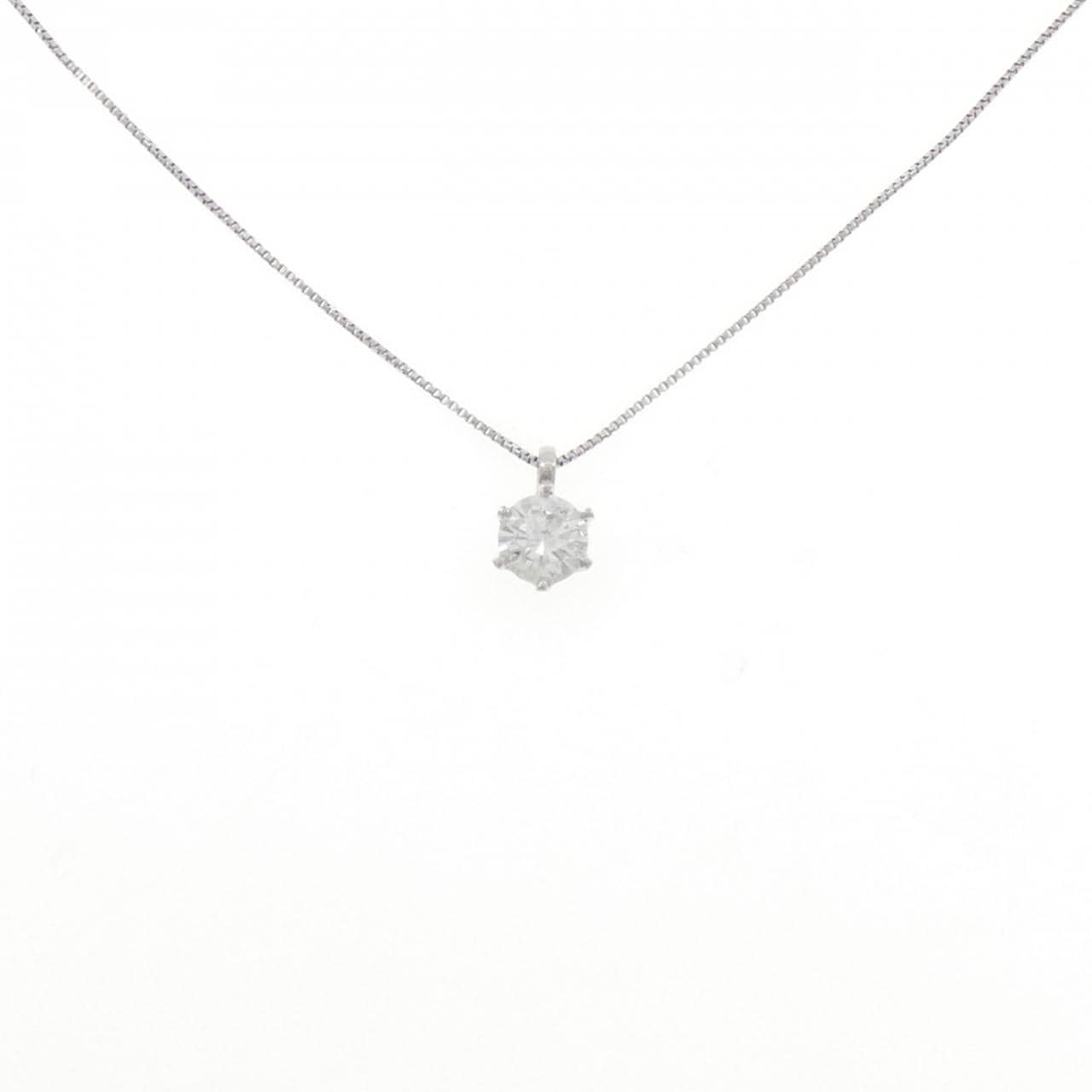 PT900/PT850 ソリティア ダイヤモンド ネックレス 0.429CT
