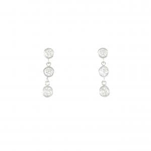 K18WG ダイヤモンド ピアス 0.30CT