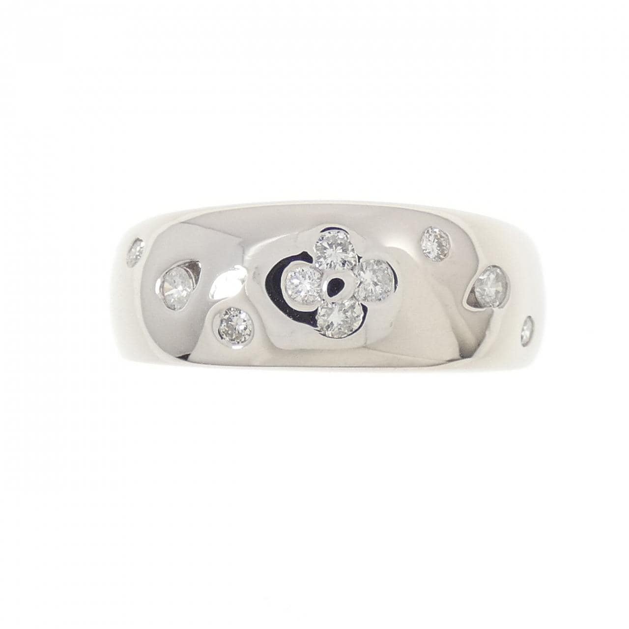 PT900 フラワー ダイヤモンド リング 0.20CT