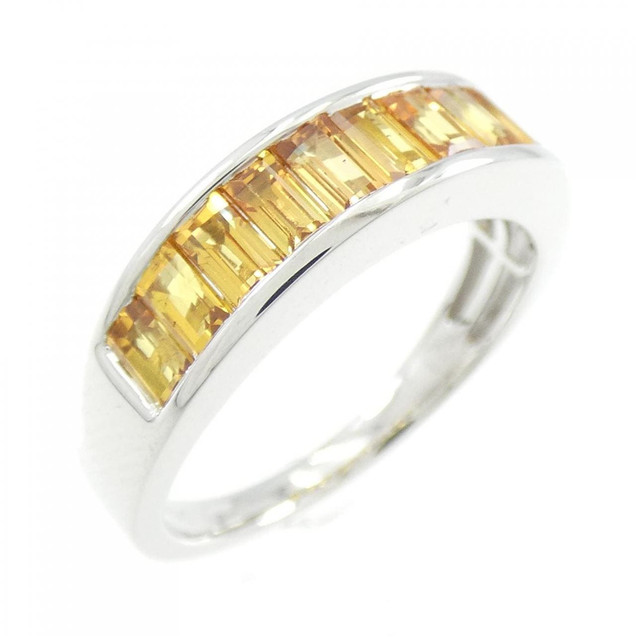 K18WG サファイヤ リング 1.74CT