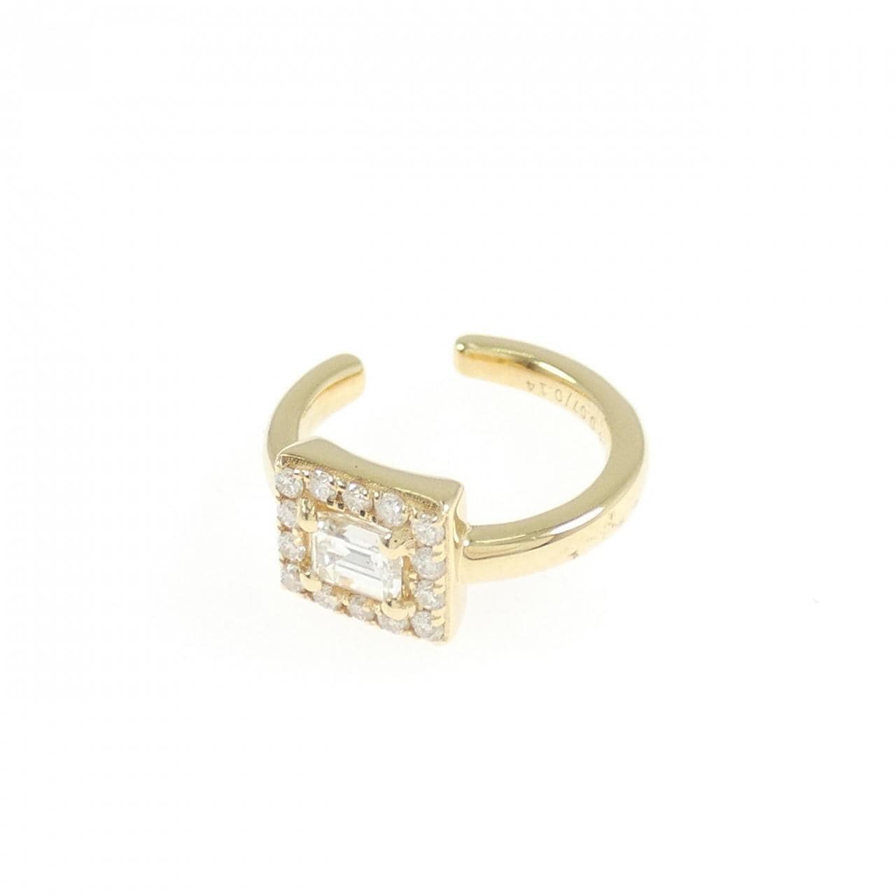 [BRAND NEW] K18YG Diamond Ear Cuff 0.14CT (Single)