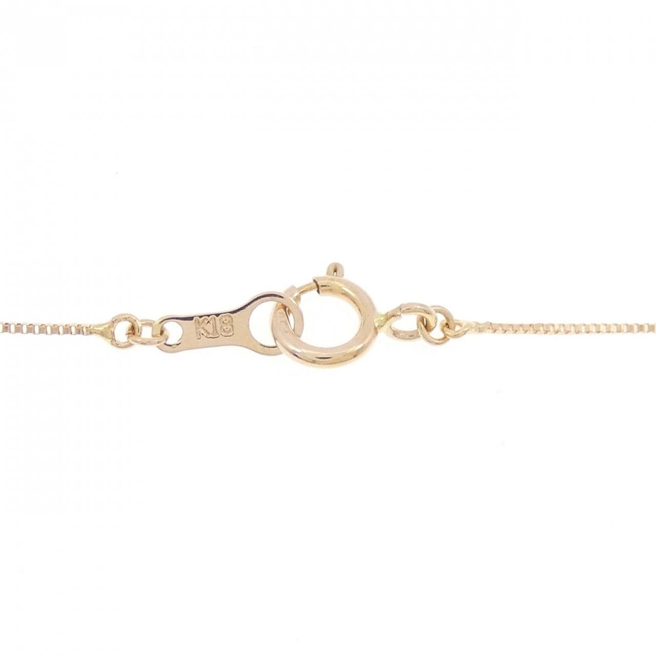 K18PG ソリティア ダイヤモンド ネックレス 0.40CT