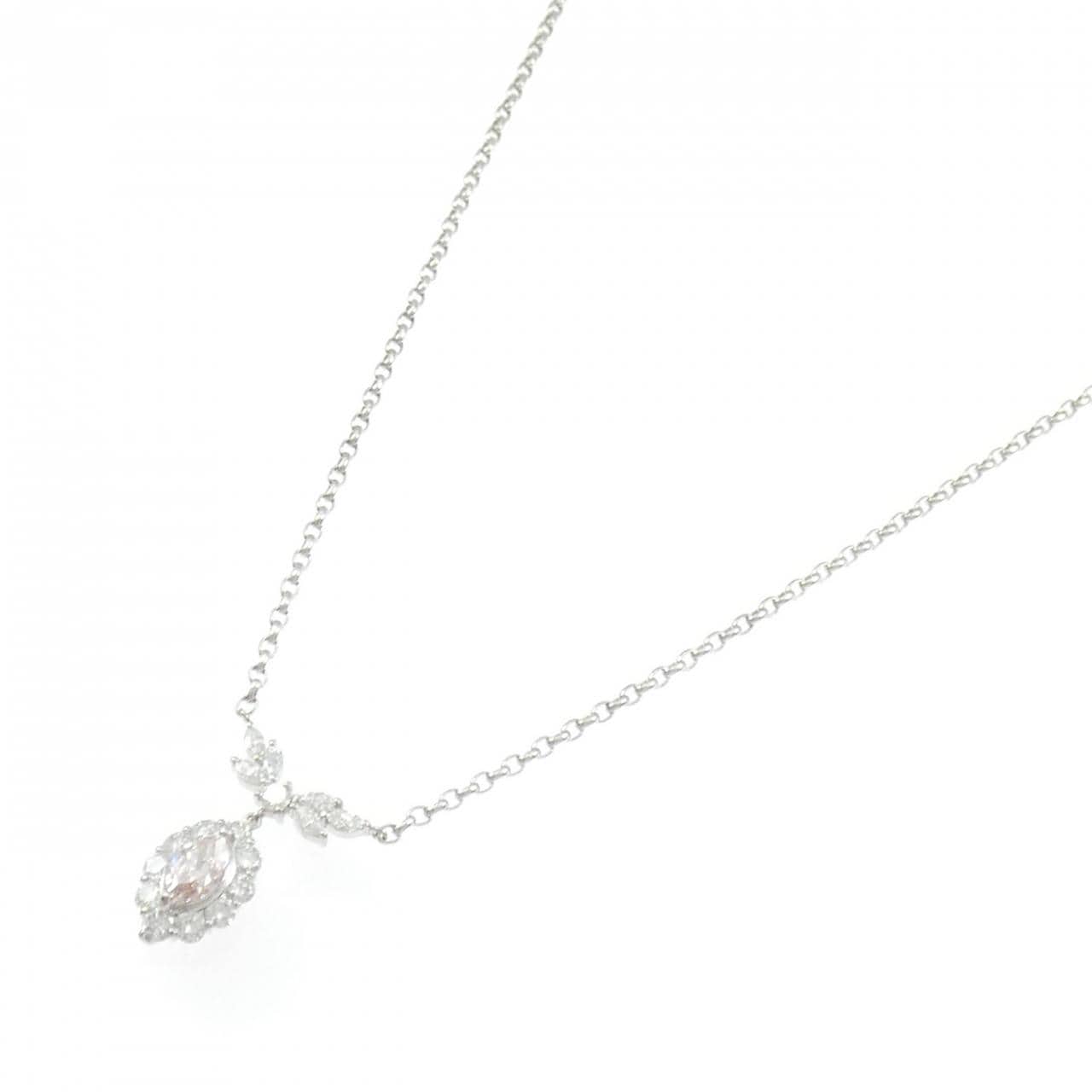 PT900/PT850 ダイヤモンド ネックレス 0.435CT FOP VS1 マーキスカット