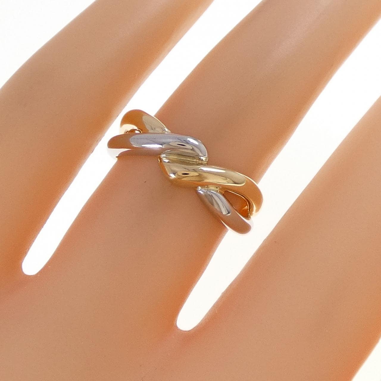 K18YG/PT900 リング