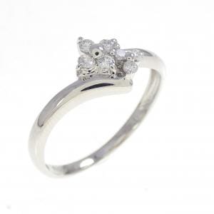 PT900 フラワー ダイヤモンド リング 0.10CT
