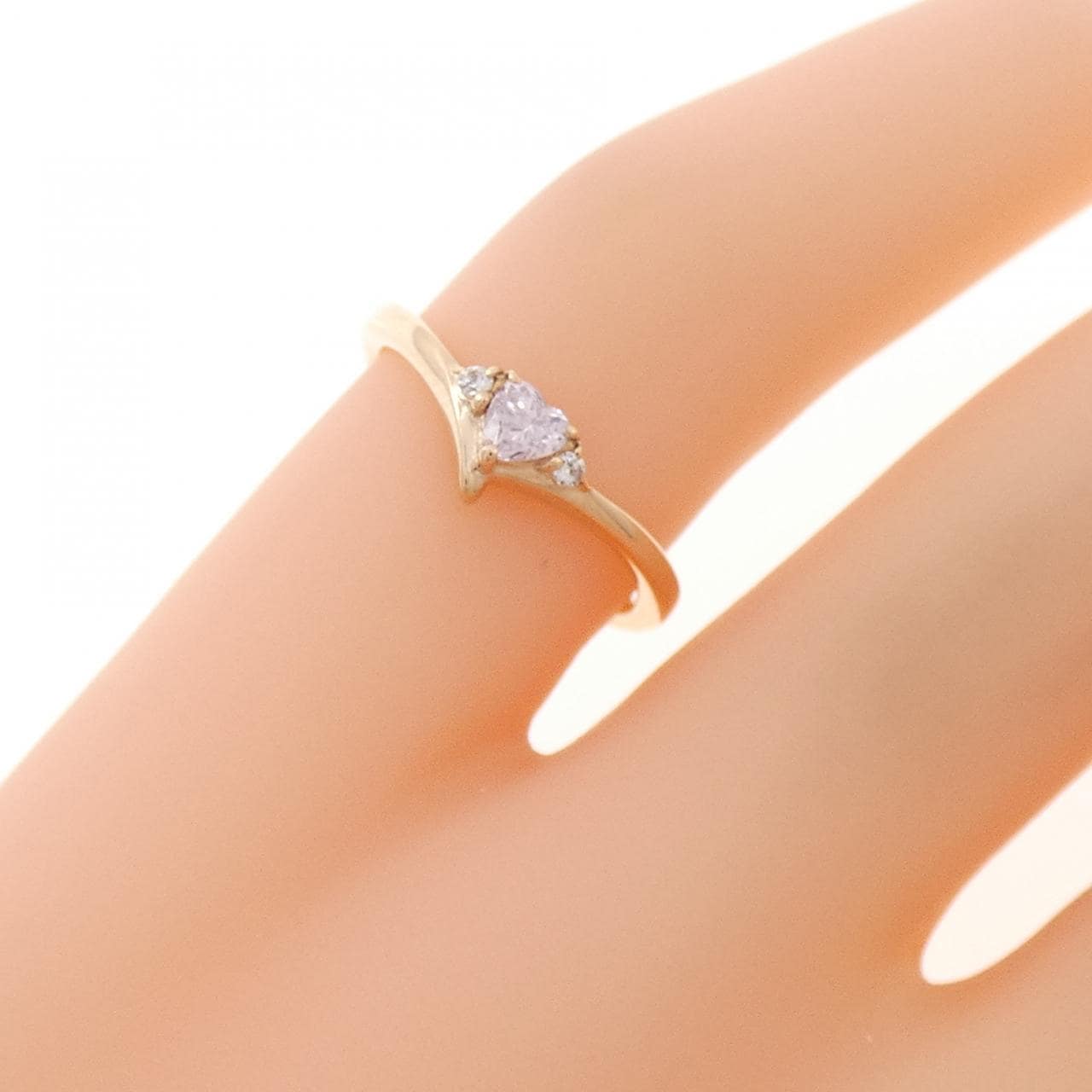 4゜C キュービック ピンキーリング