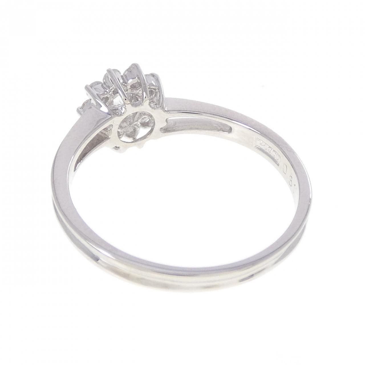 PT900 フラワー ダイヤモンド リング 0.31CT