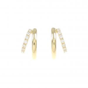 K18YG ダイヤモンド ピアス 0.10CT