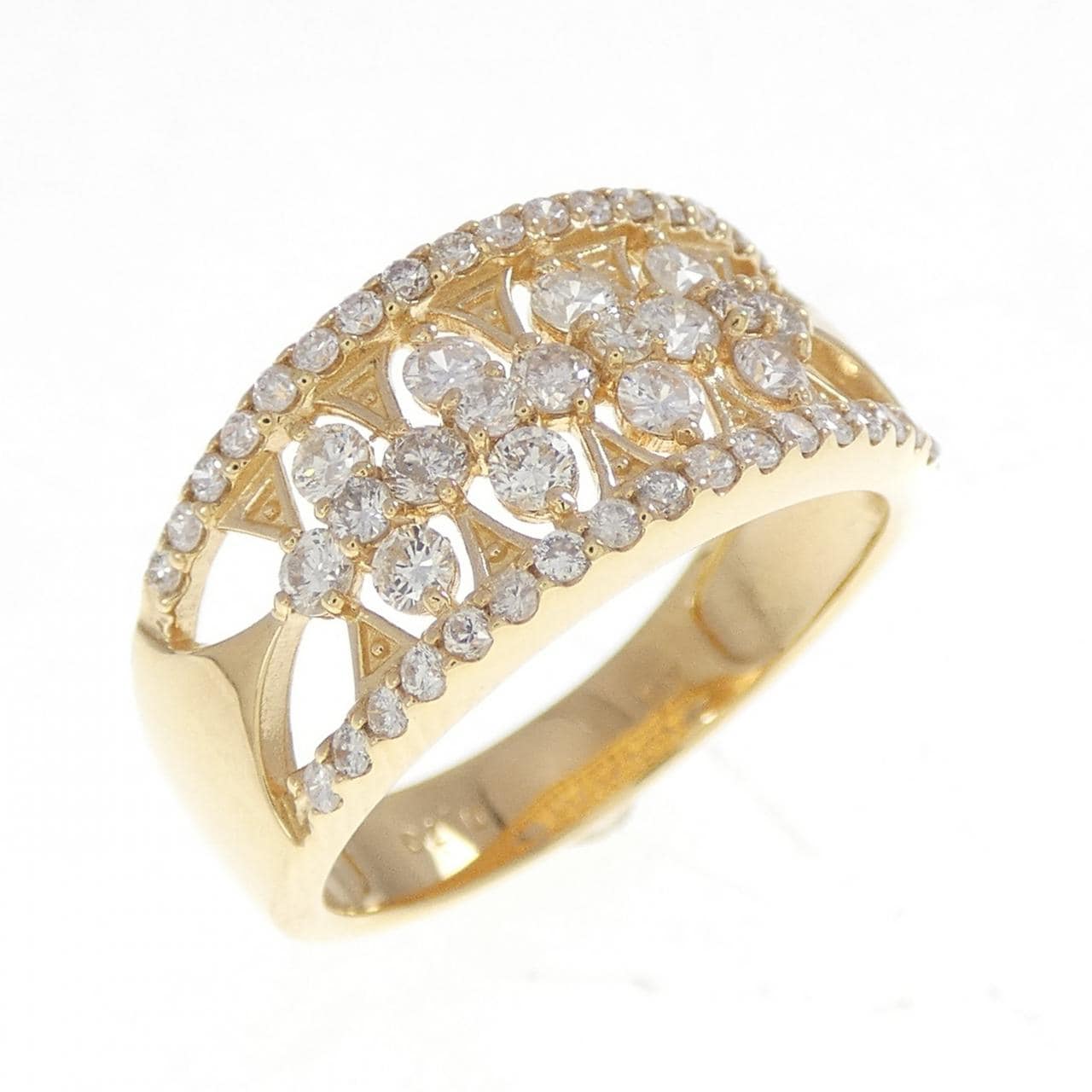 K18YG ダイヤモンド リング 0.70CT