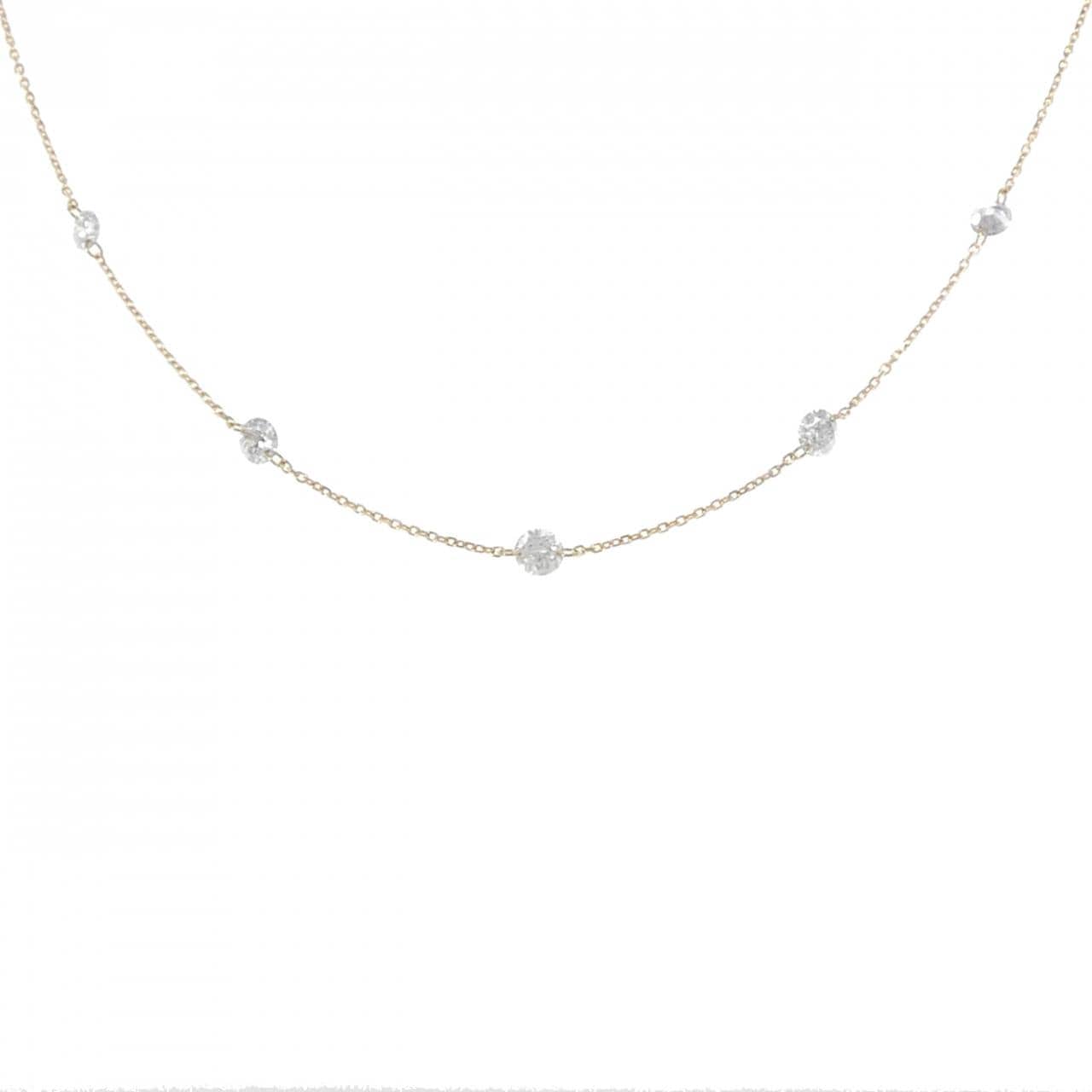 K18YG ダイヤモンド ネックレス 1.00CT