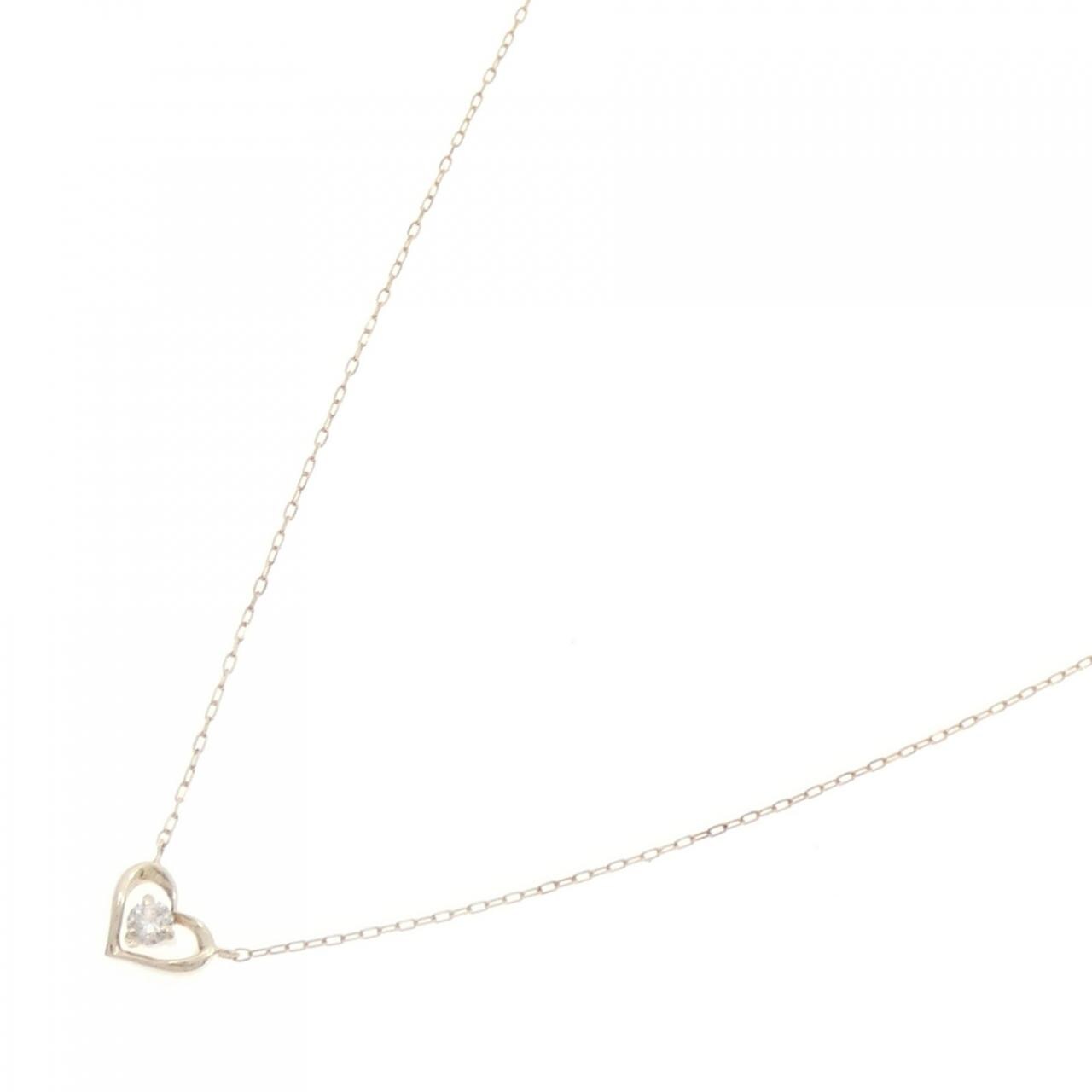 K10YG ハート ダイヤモンド ネックレス 0.05CT