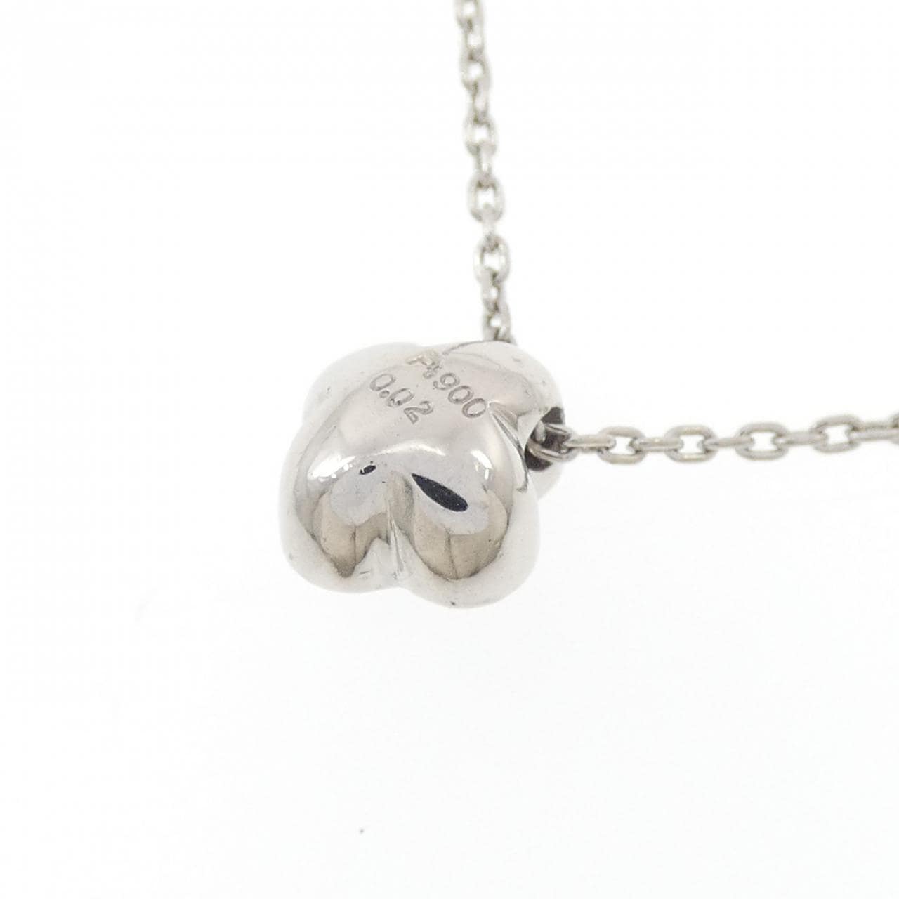 PT900/PT850 フラワー ラピスラズリ ネックレス