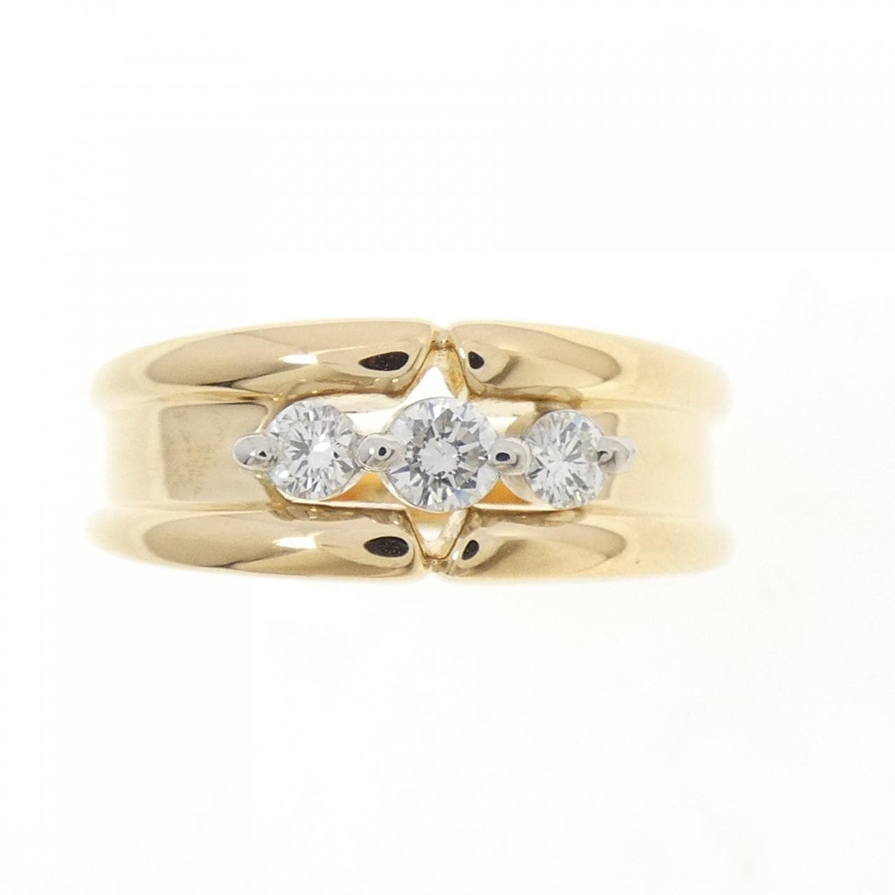 K18YG/PT900 ダイヤモンド リング 0.20CT