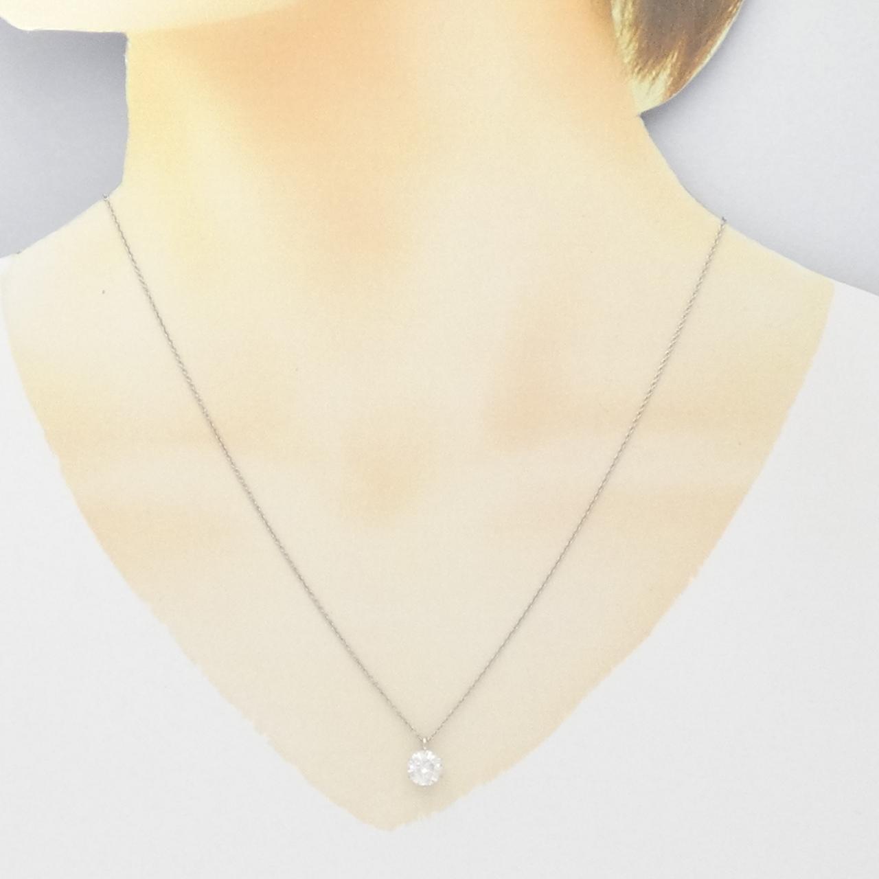 【リメイク】PT900/PT850 ダイヤモンド ネックレス 1.198CT F I1 Good