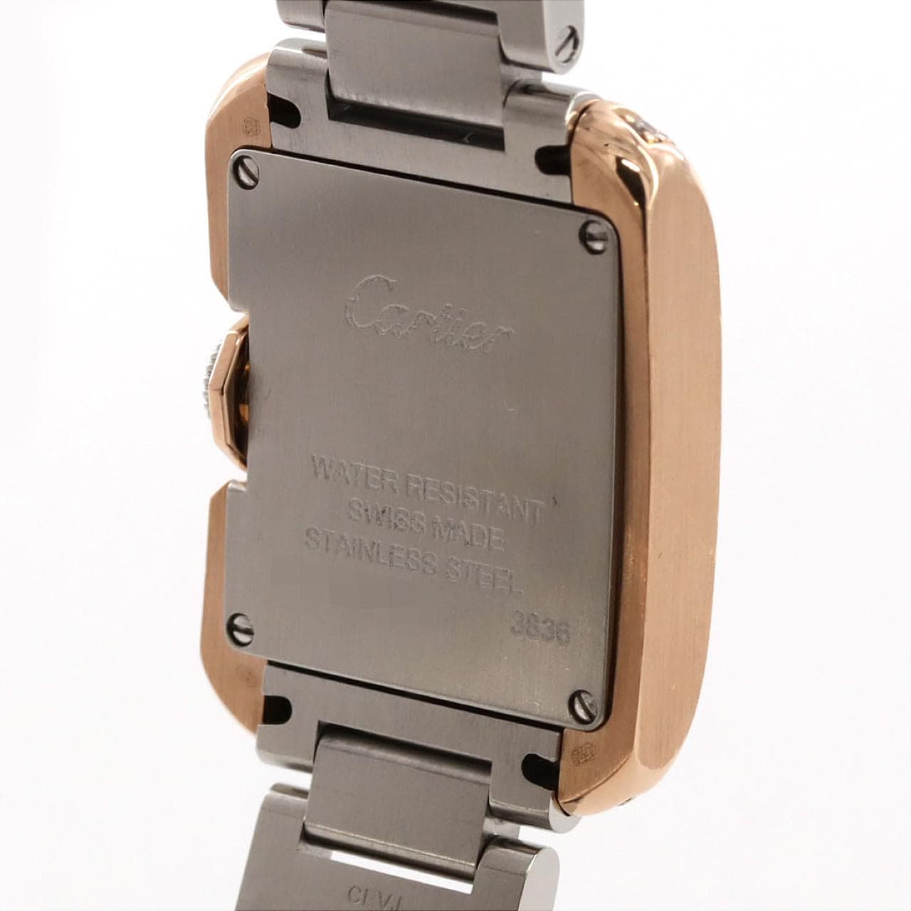 カルティエ タンクアングレーズSM PGコンビ/D W3TA0002 SSxPG クォーツ