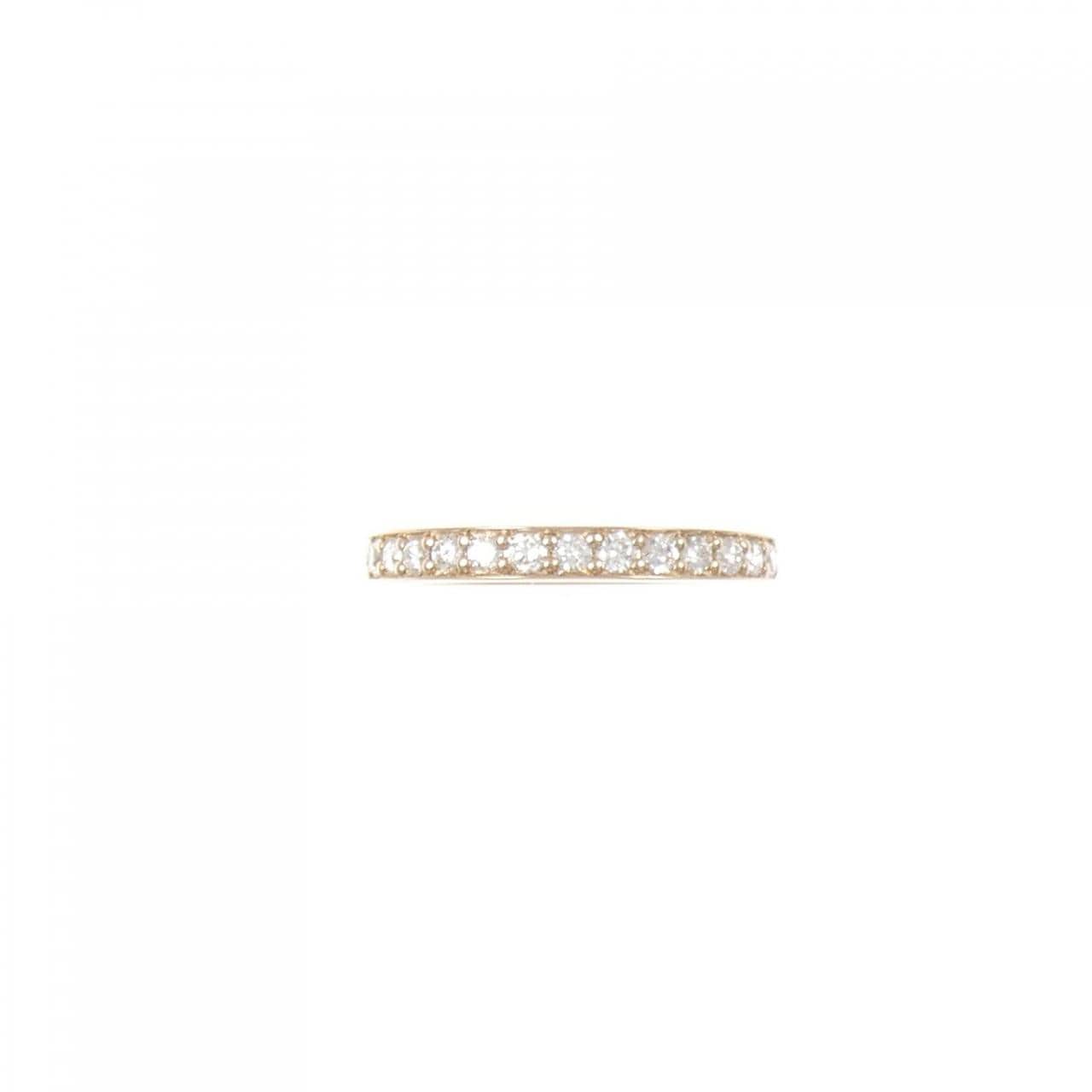 K18PG ハーフエタニティ ダイヤモンド リング 0.25CT