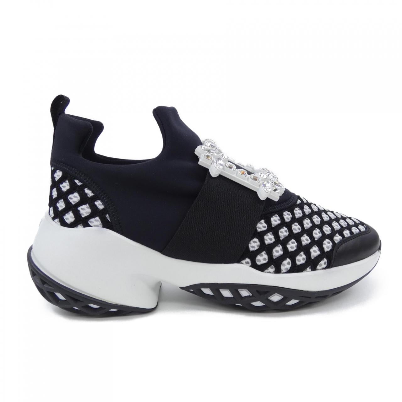 ロジェヴィヴィエ ROGER VIVIER ヴィヴ ラン　ストラスバックル スニーカー