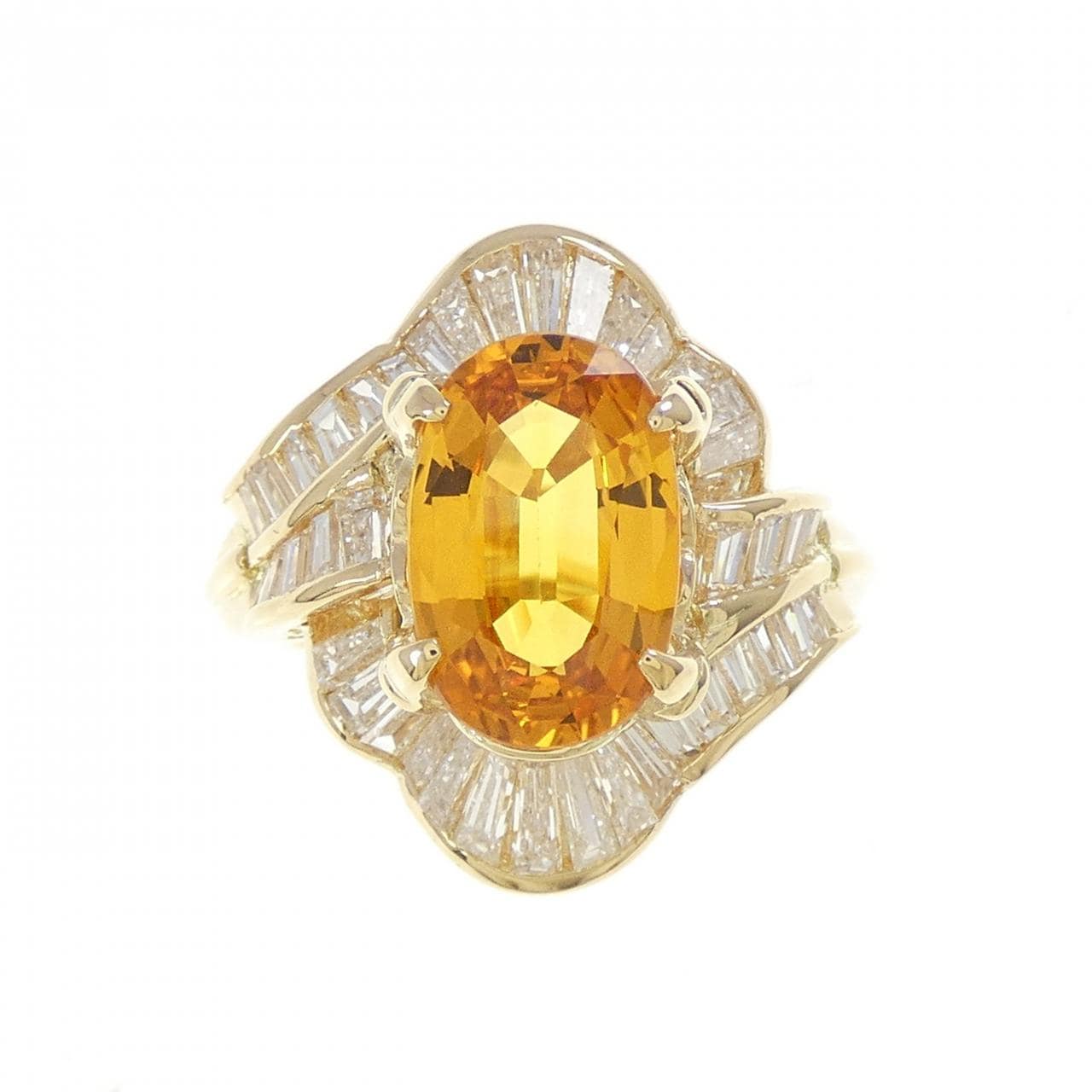 K18YG サファイヤ リング 2.73CT