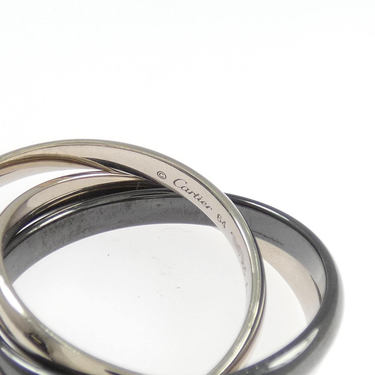 カルティエ トリニティ ブラック&ホワイト リング