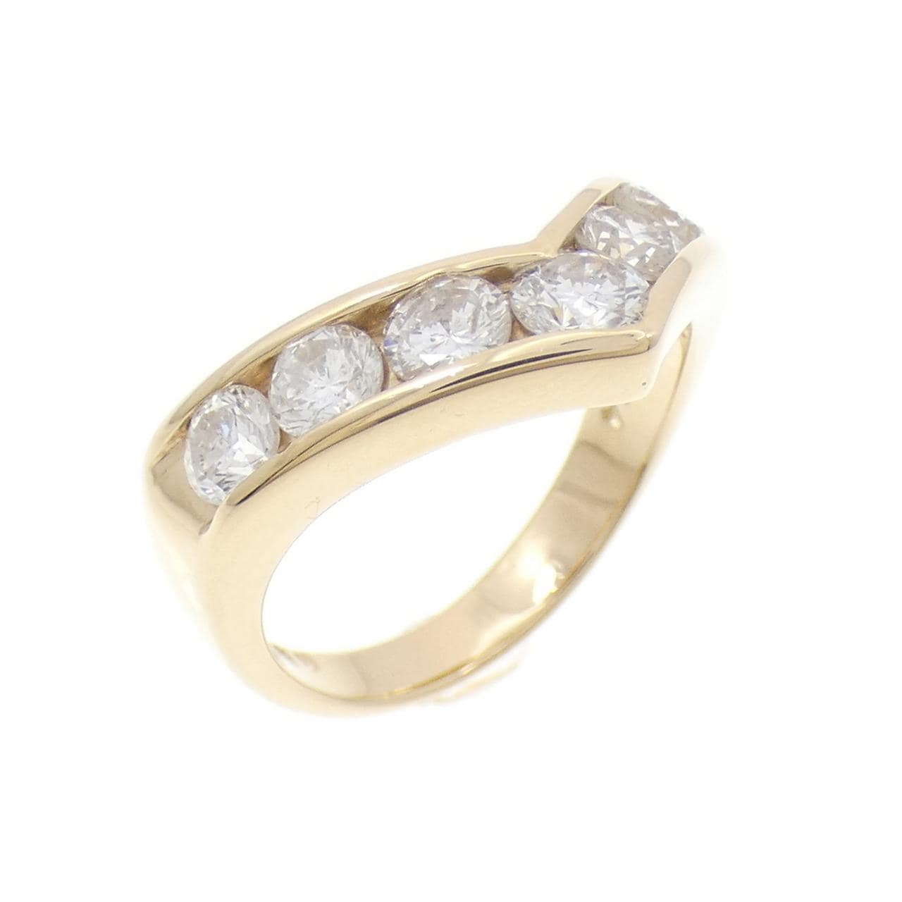 K18YG ダイヤモンド リング 1.54CT