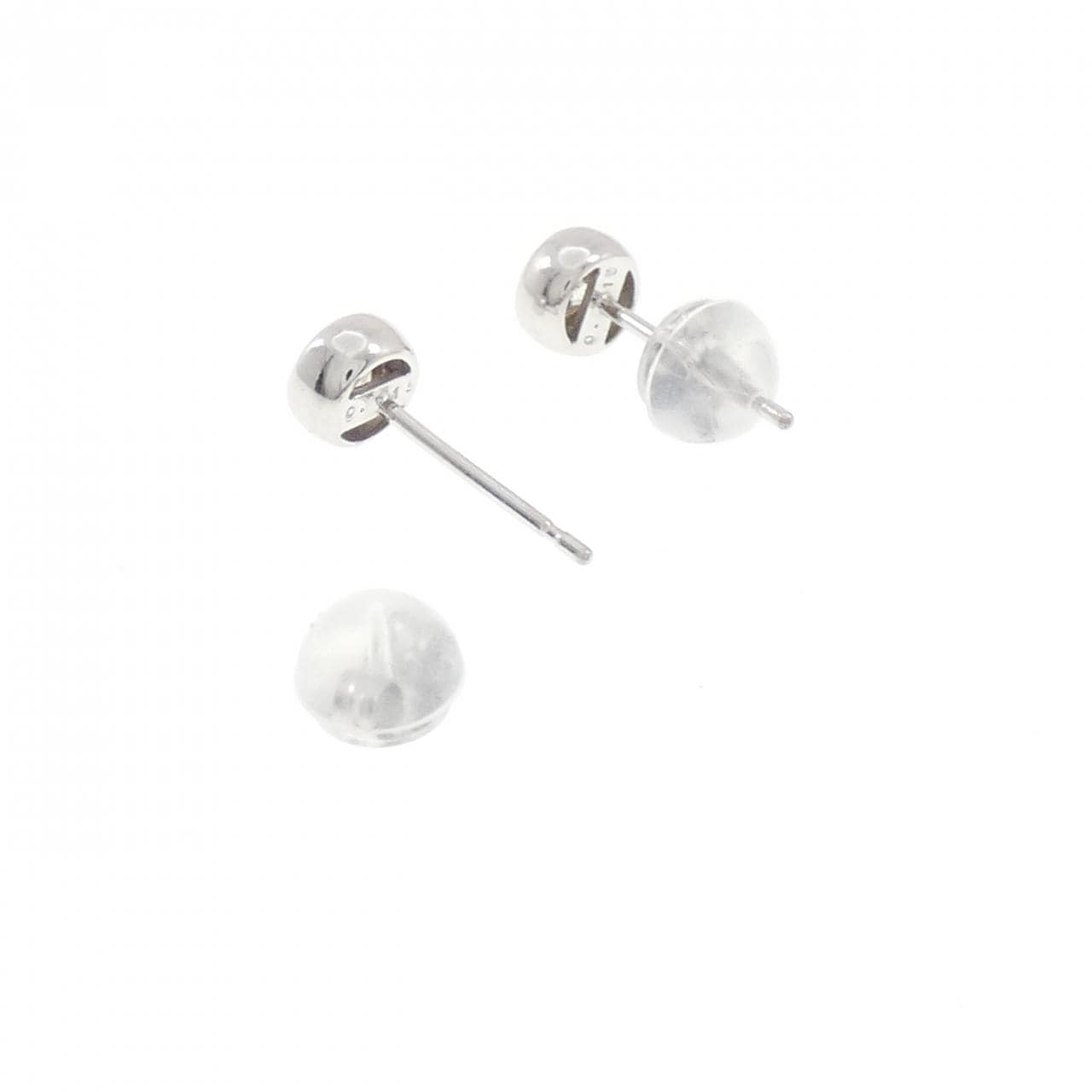 K18WG ダイヤモンド ピアス 0.30CT