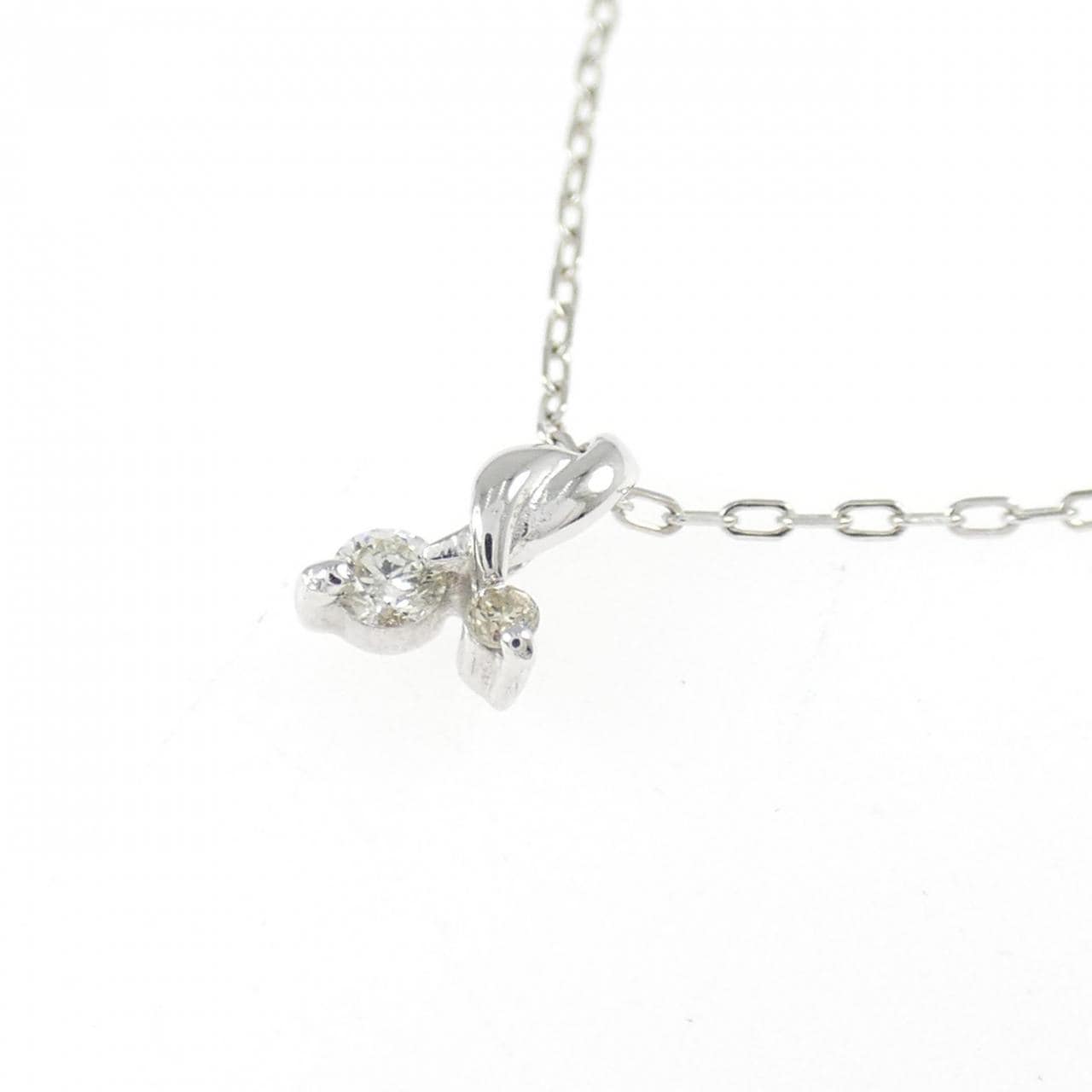 K18WG ダイヤモンド ネックレス 0.05CT