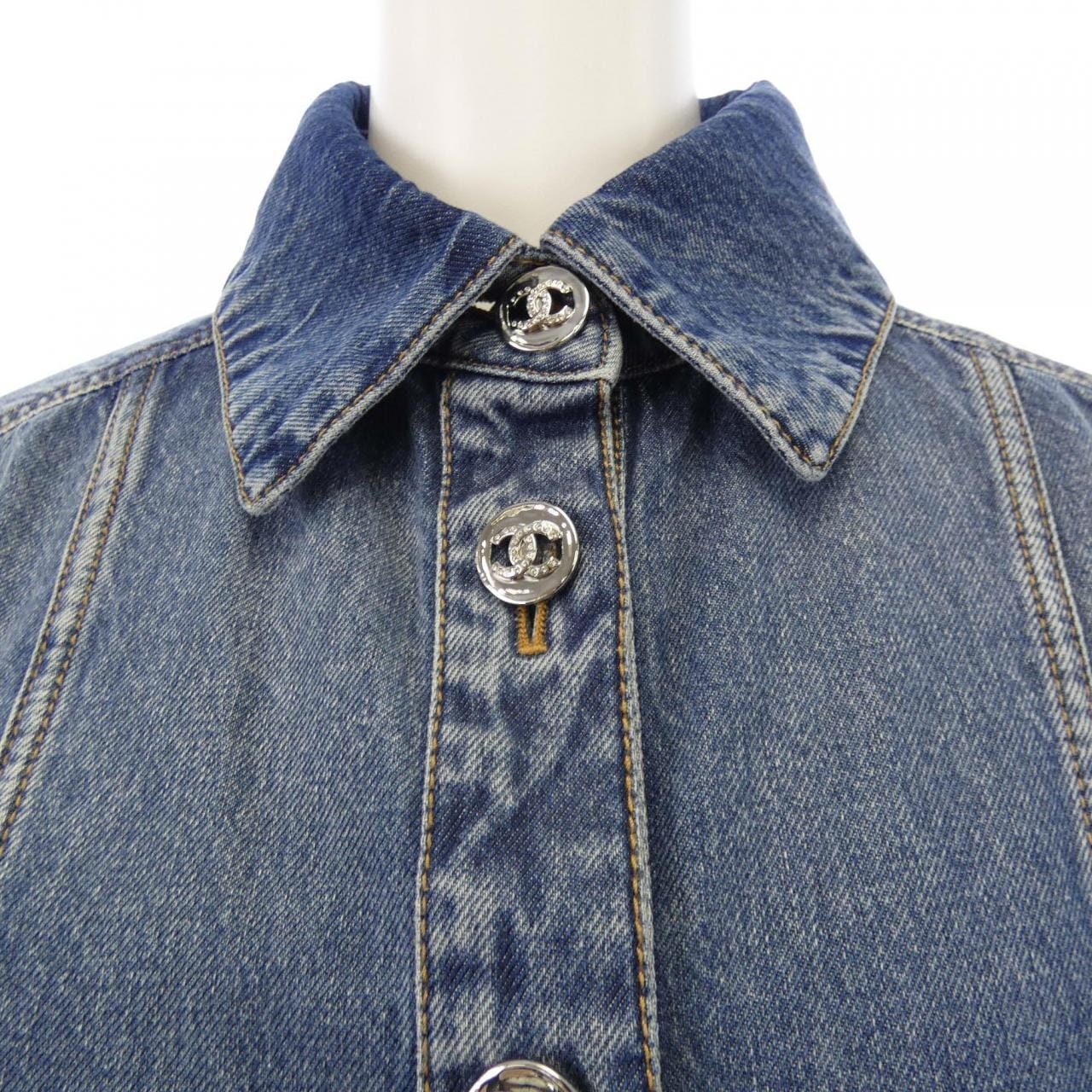 シャネル CHANEL LOOK12 P76746V68693 デニムジャケット