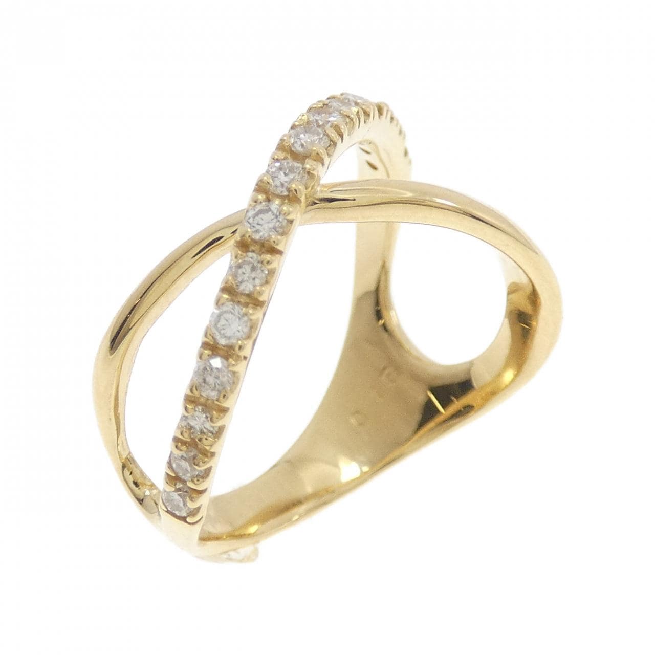 K18YG ダイヤモンド リング 0.15CT
