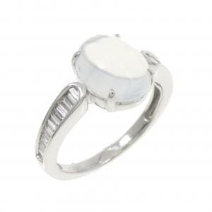 K18WG ムーンストーン リング 2.00CT