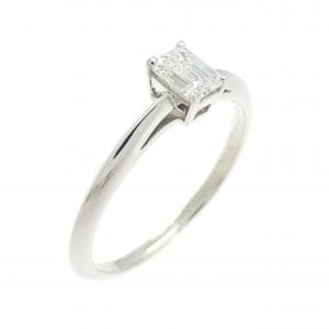 ティファニー エメラルドカット リング 0.31CT G VVS1