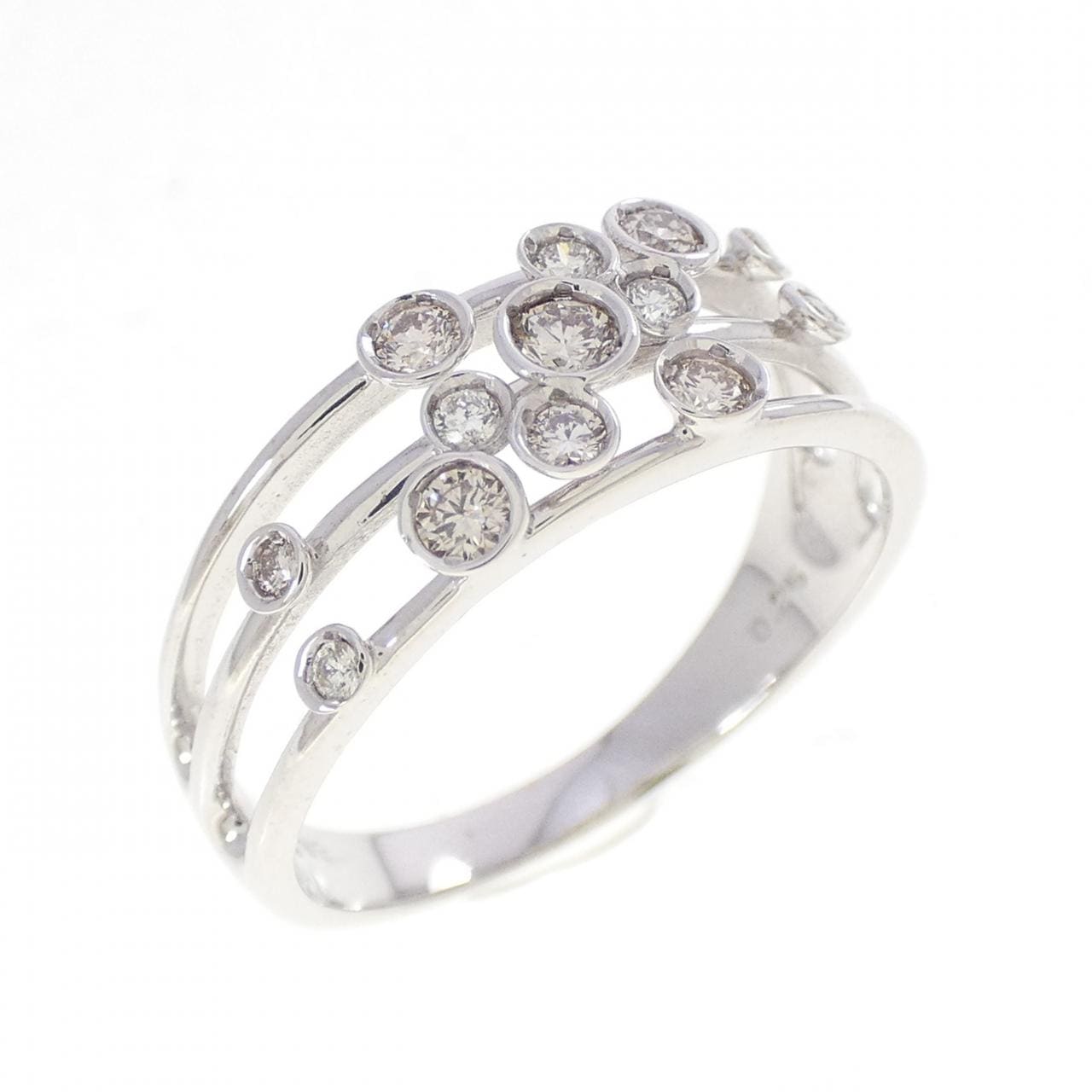 K18WG ダイヤモンド リング 0.25CT