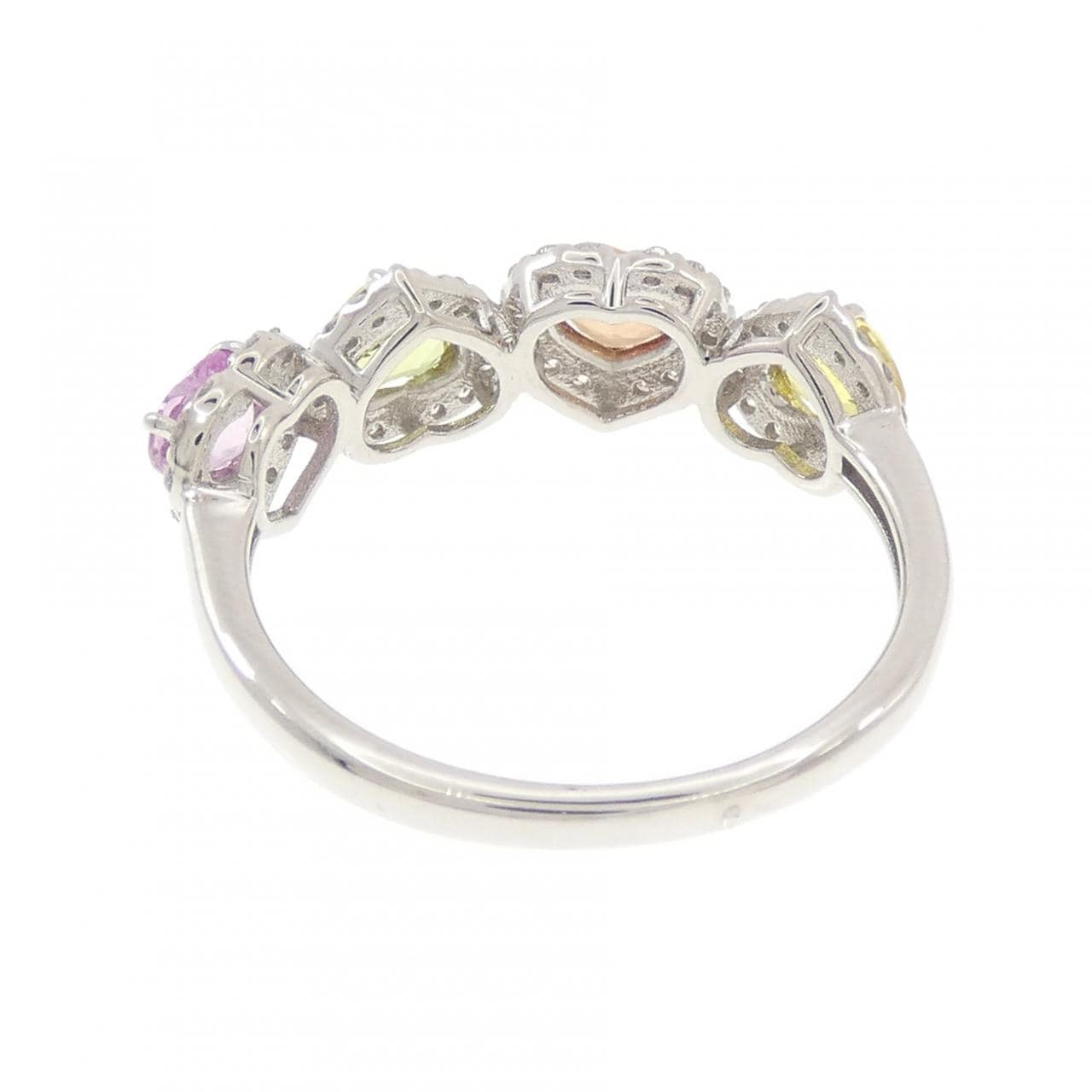 PT950 ハート サファイヤ リング 1.36CT