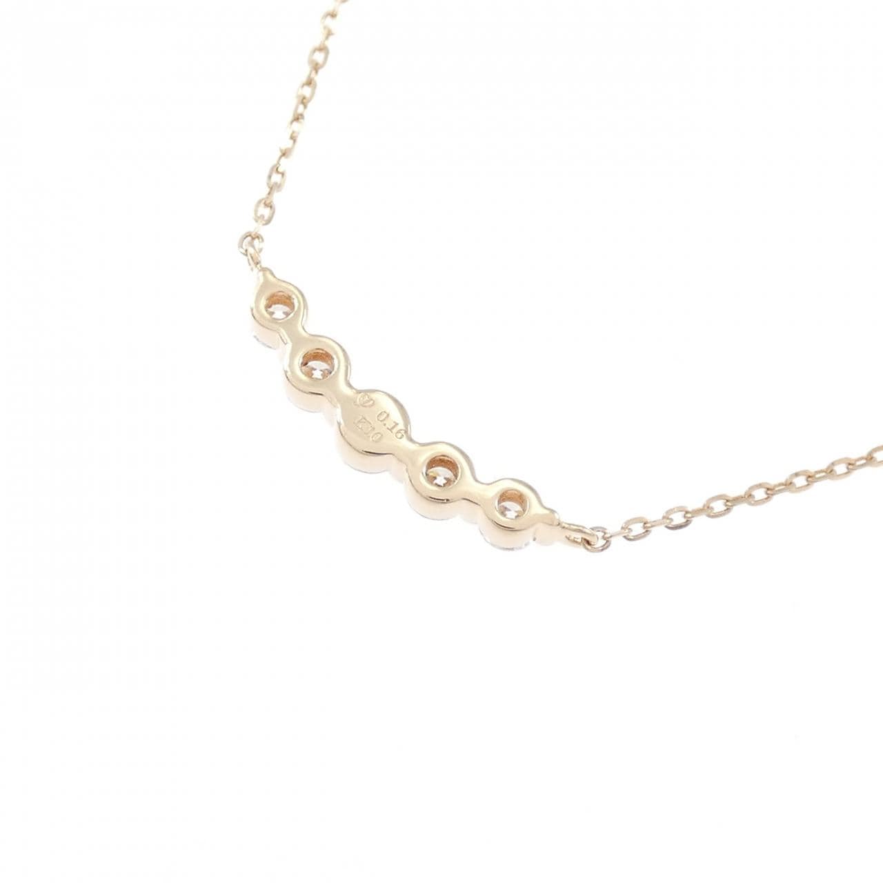 K10PG ダイヤモンド ネックレス 0.16CT