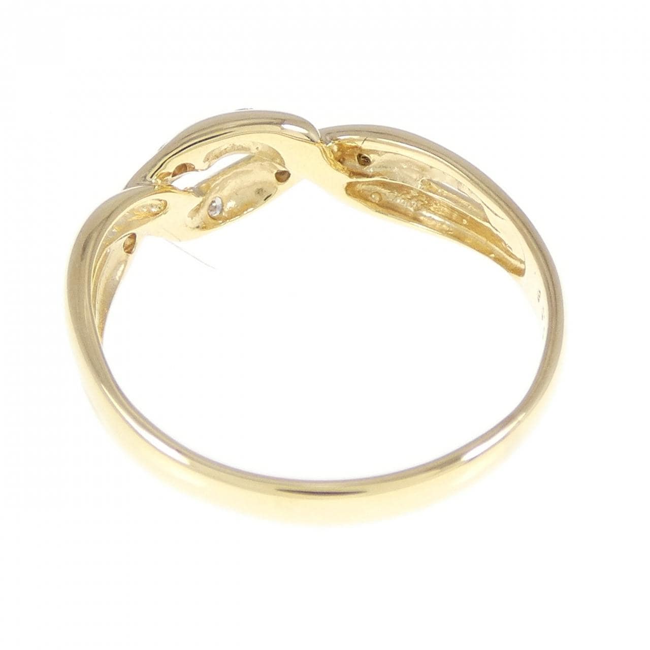 K18YG ダイヤモンド リング 0.08CT