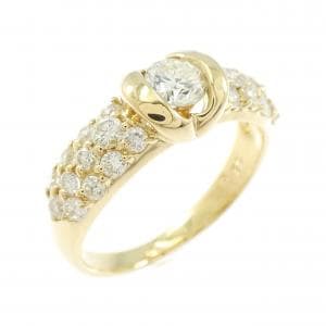 K18YG ダイヤモンド リング 0.33CT
