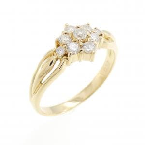 K18YG ダイヤモンド リング 0.32CT