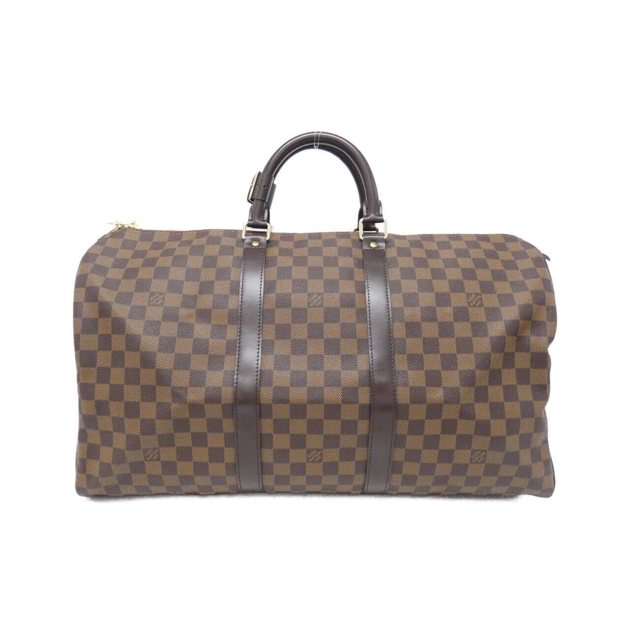LOUIS VUITTON Damier Keepall 50 公分 N41427 波士頓包