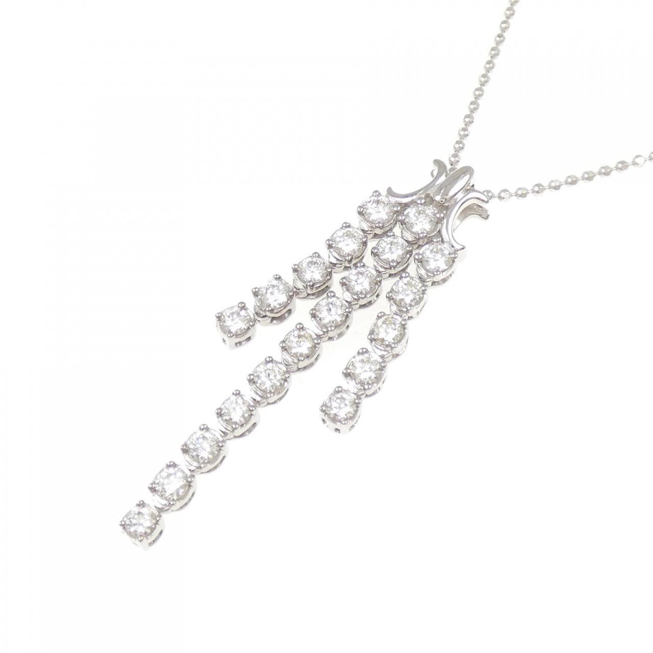 ジーエスティービー ダイヤモンド ネックレス 1.05CT