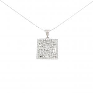 K18WG ダイヤモンド ネックレス 1.95CT