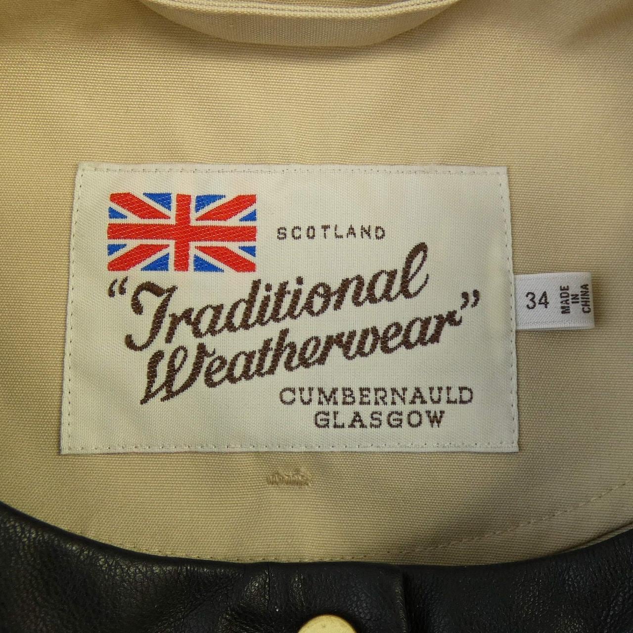 トラディショナルウェザーウェアー Traditionalweather.w ノーカラージャケット