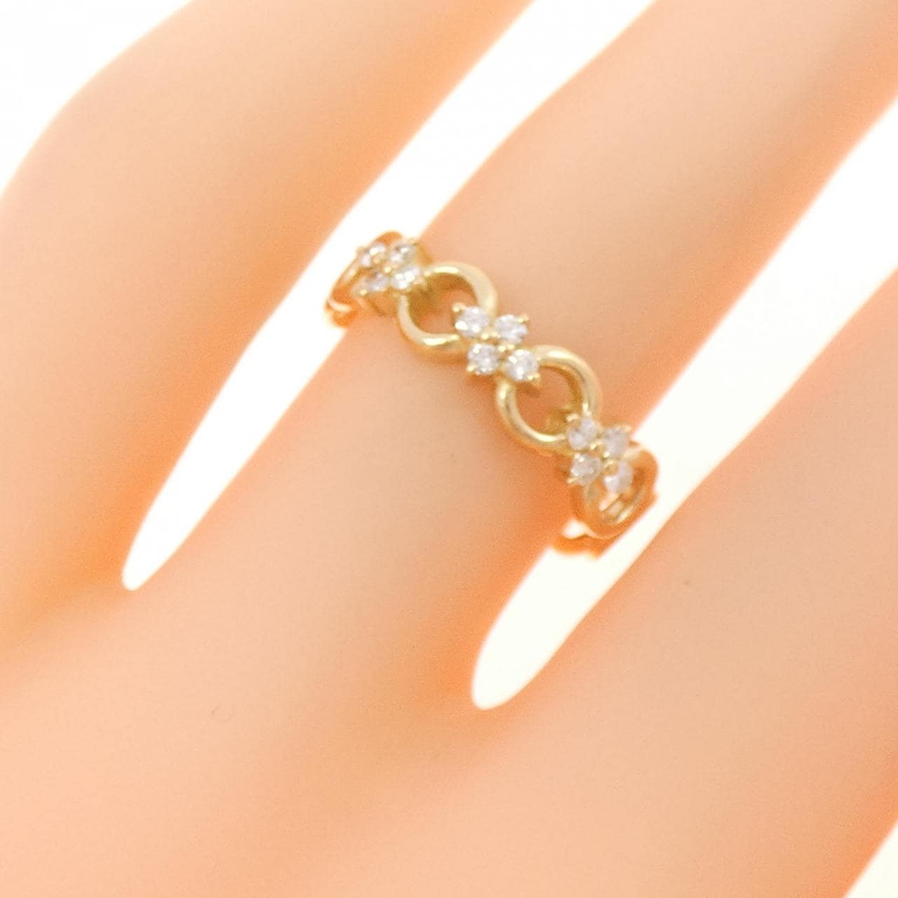 K18YG ダイヤモンド リング 0.13CT