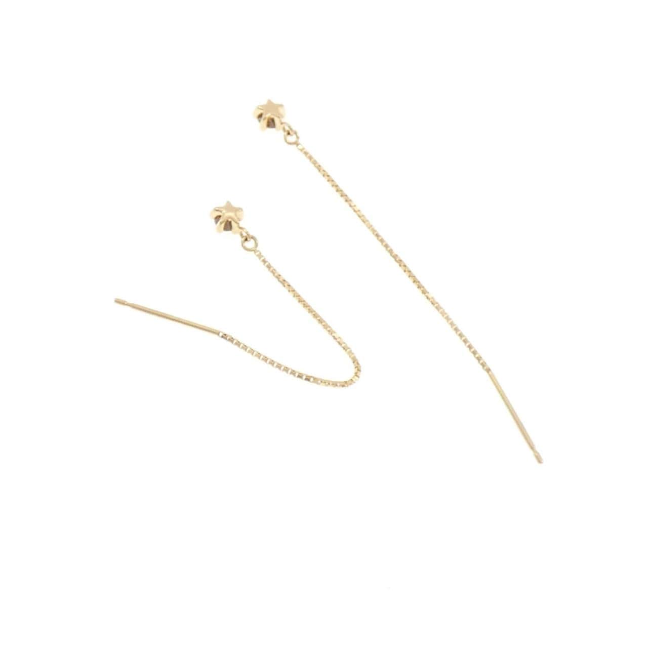 K18YG ダイヤモンド ピアス 0.150CT