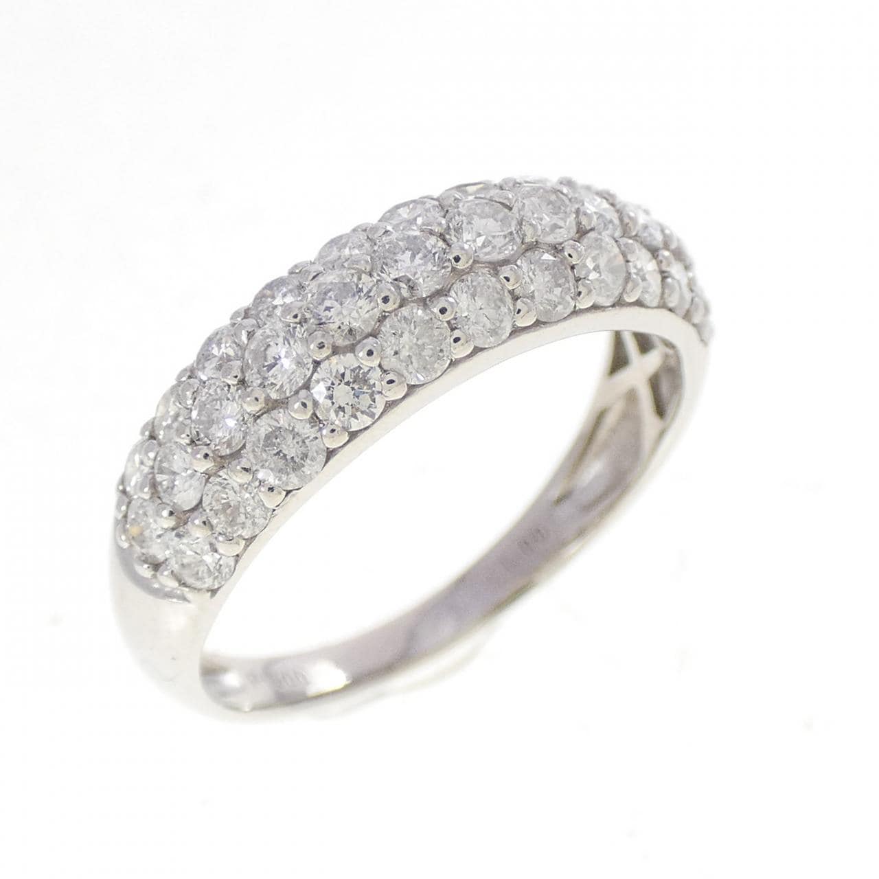 PT900 パヴェ ダイヤモンド リング 1.00CT