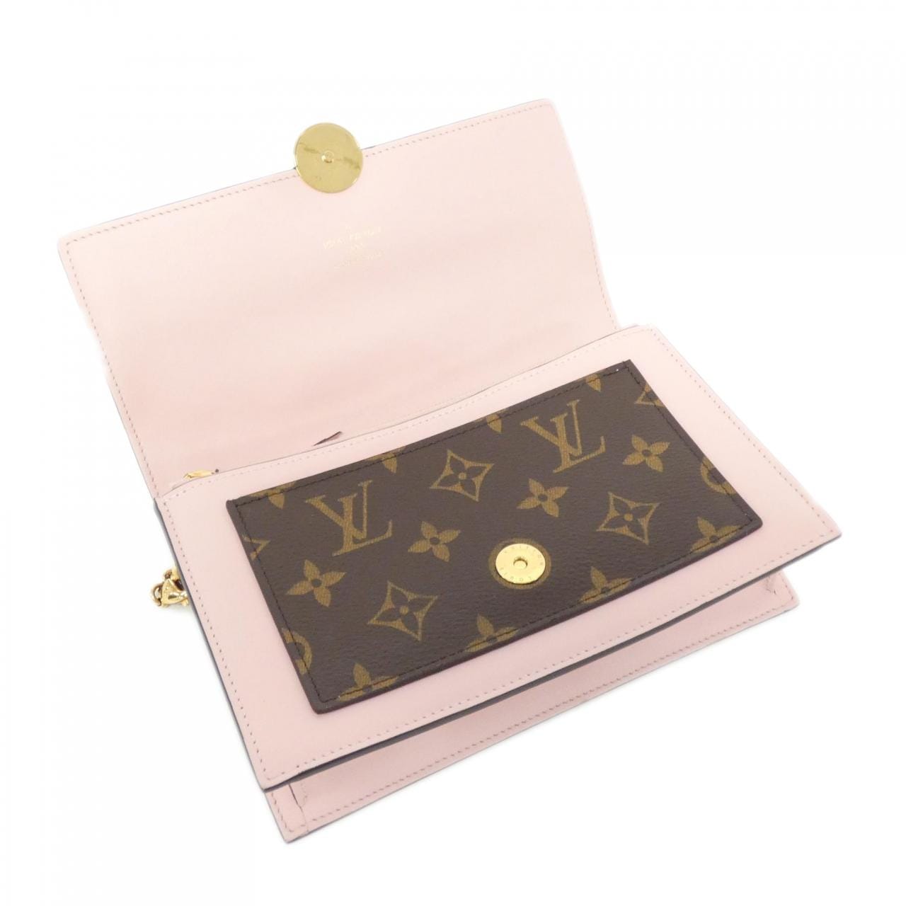 LOUIS VUITTON Monogram Portefeuille Flor 鏈條 M67405 鏈條錢包