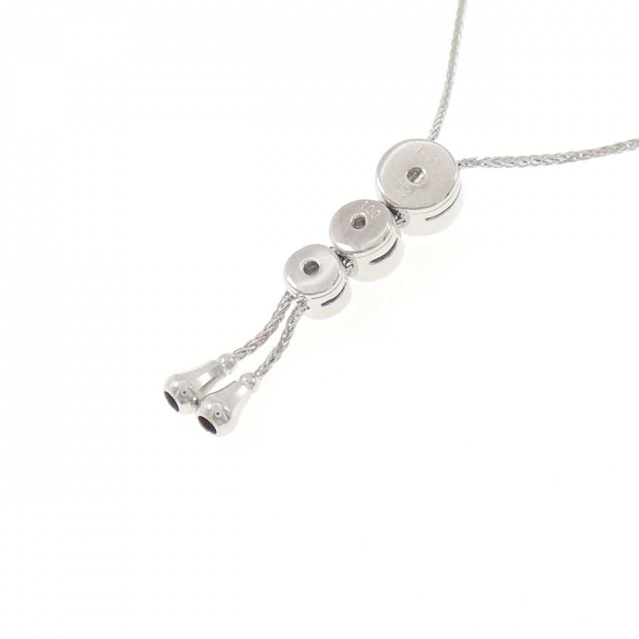 K18WG ダイヤモンド ネックレス 1.00CT
