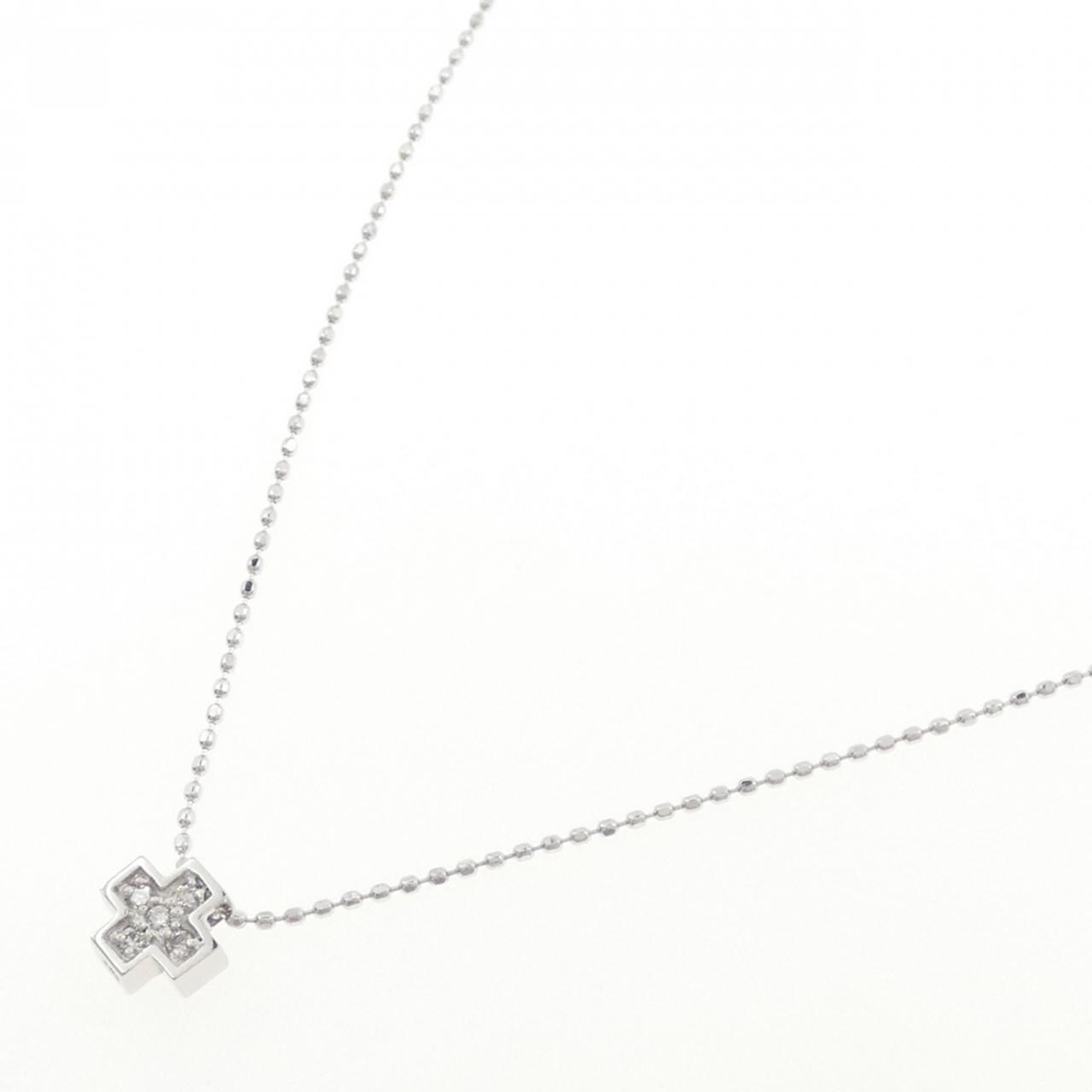 K18WG ダイヤモンド ネックレス 0.05CT