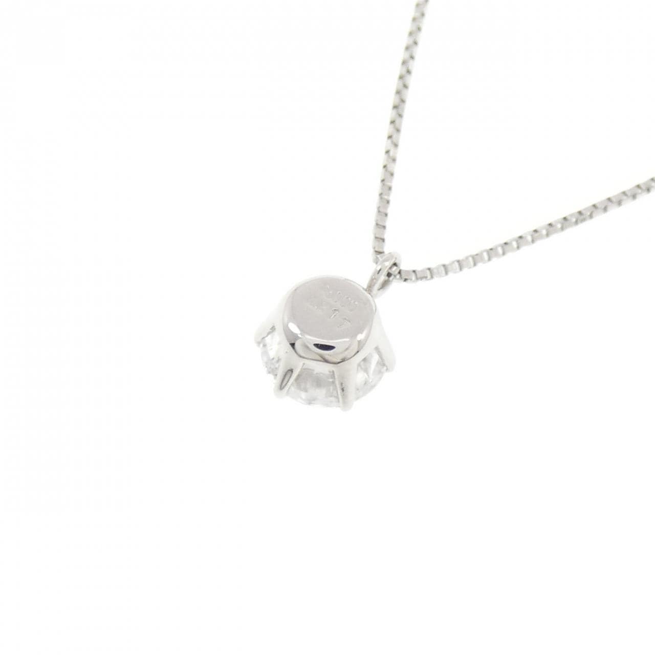 PT900/PT850 ソリティア ダイヤモンド ネックレス 0.517CT