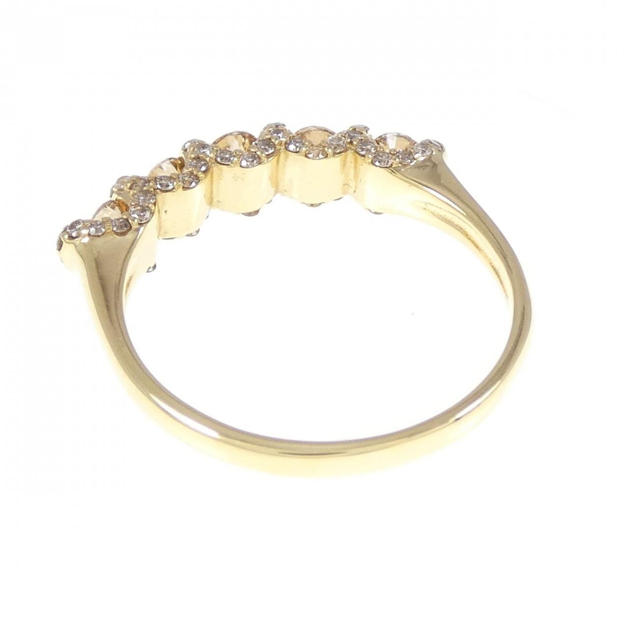 K18YG ダイヤモンド リング 0.70CT