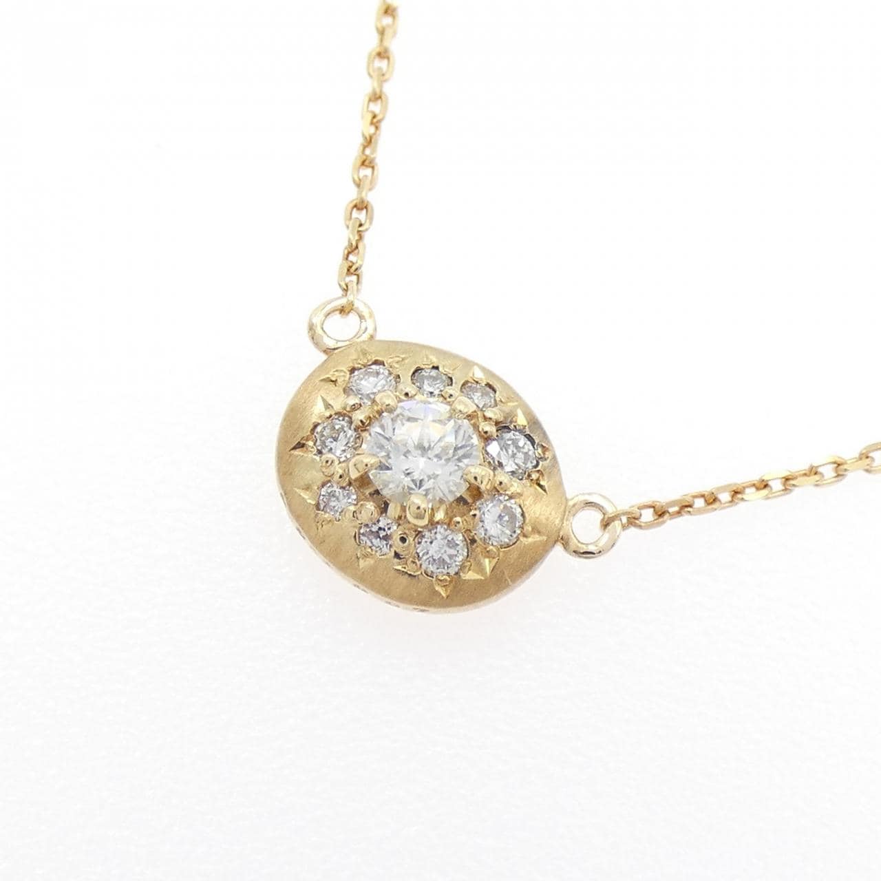 K18YG ダイヤモンド ネックレス 0.096CT