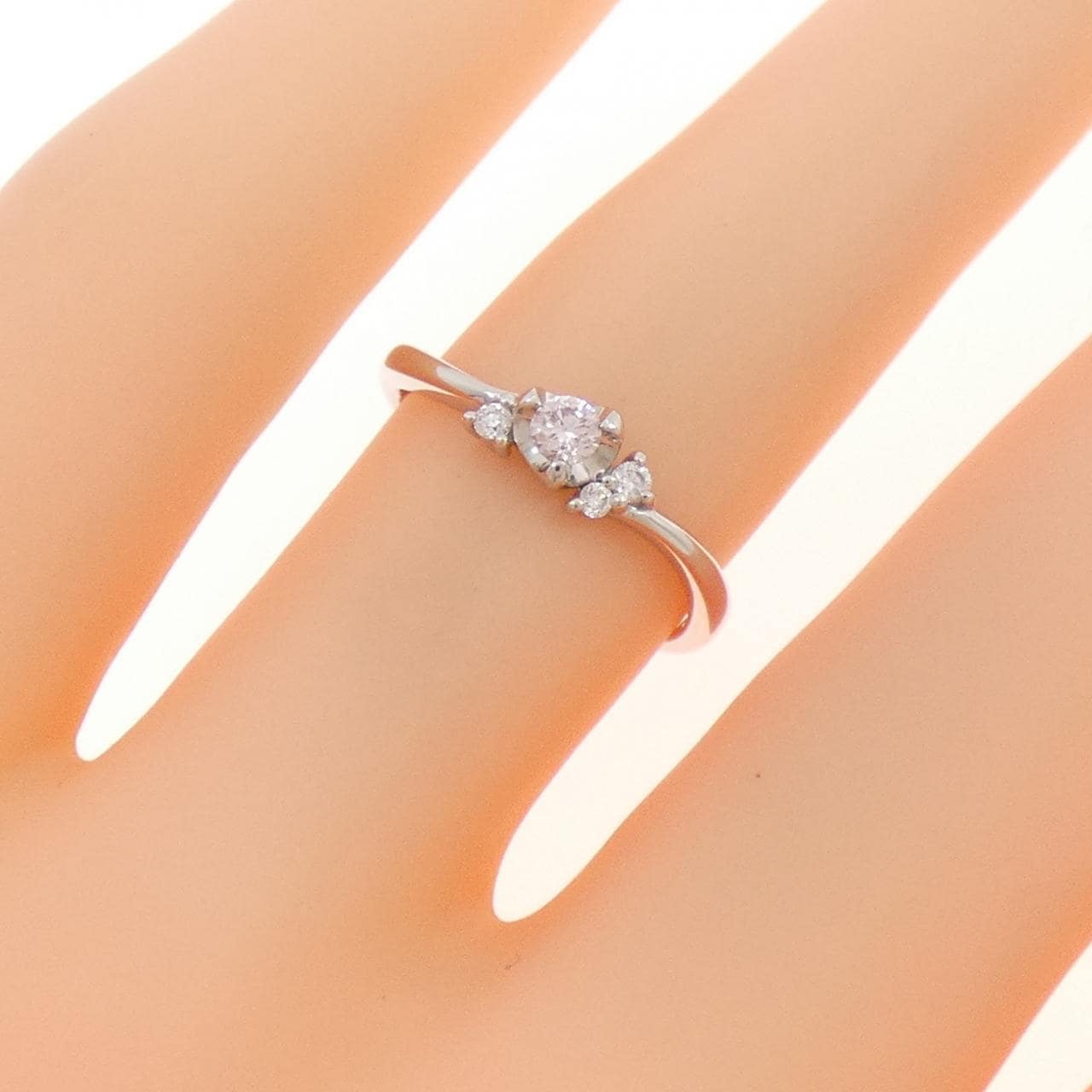 サマンサティアラ ピンクダイヤモンド リング 0.070CT